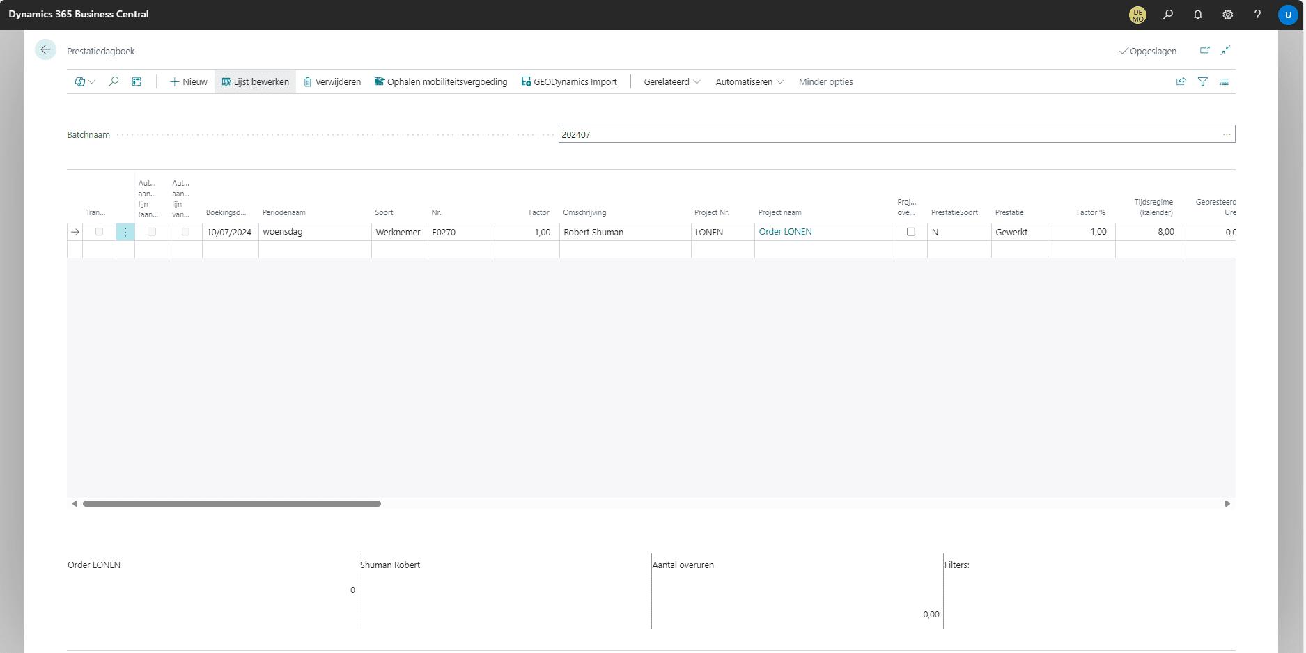 Gbuild: projecten opvolgen